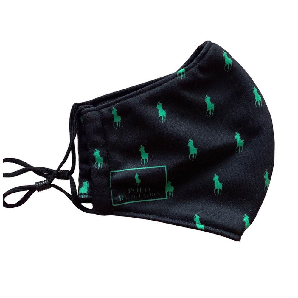 Ralph Lauren Green & Black Face Mask